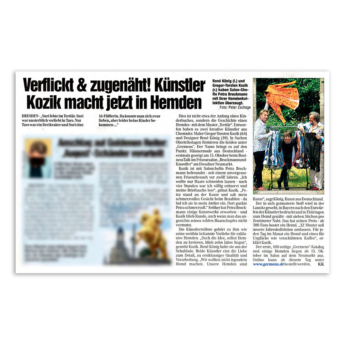 GERMENS artfashion - Morgenpost Dresden - 25.09.2012