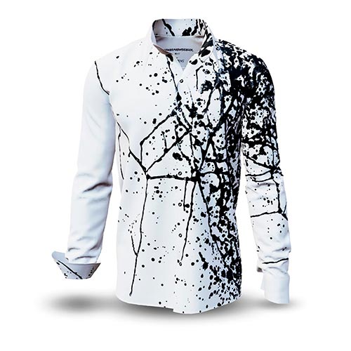 GERMENS Long-sleeved shirt SCHWARMABWEICHLER WEISS (220-1)