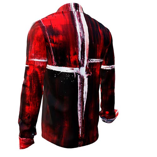 GERMENS Long sleeve shirt WHITE CROSS (265)