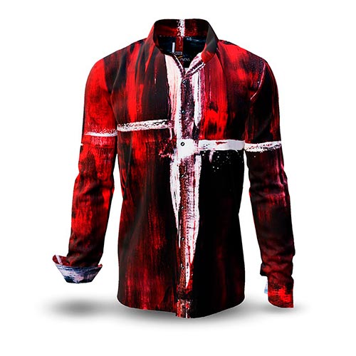 GERMENS Long-sleeved shirt WHITE CROSS (265)