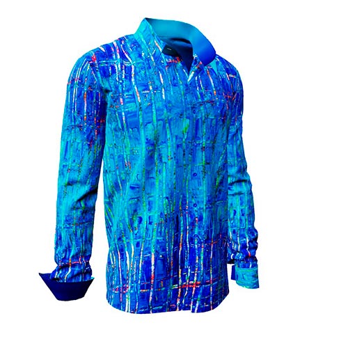 GERMENS Long-sleeved shirt BLUENET (273)