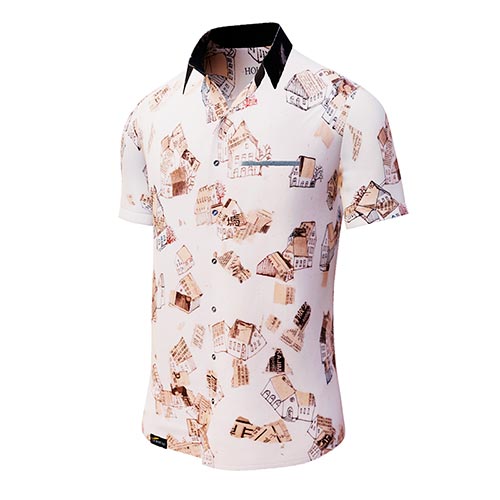 GERMENS Short-sleeved shirt HOUSES (239)