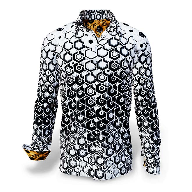 GERMENS Hemd HEXAGON ONYX, Hemdknstler: Ren Knig