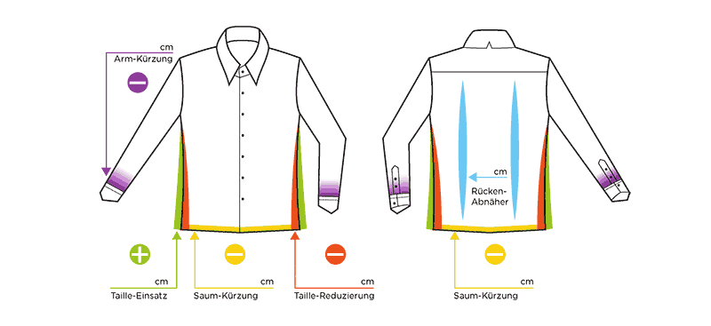 GERMENS® Änderungsservice an Langarmhemden
