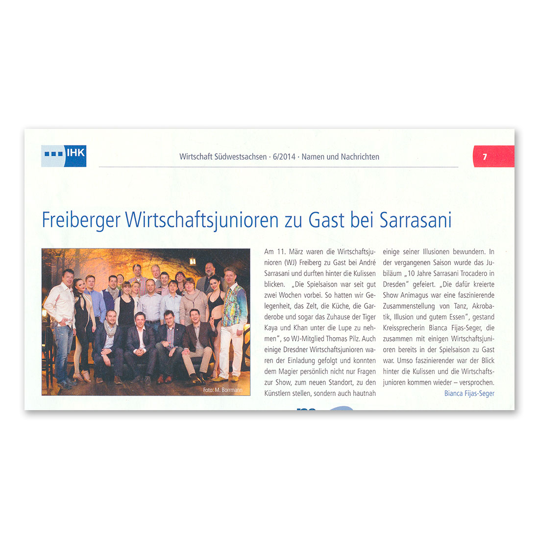 GERMENS artfashion - IHK Sdwestsachsen - Juni 2014