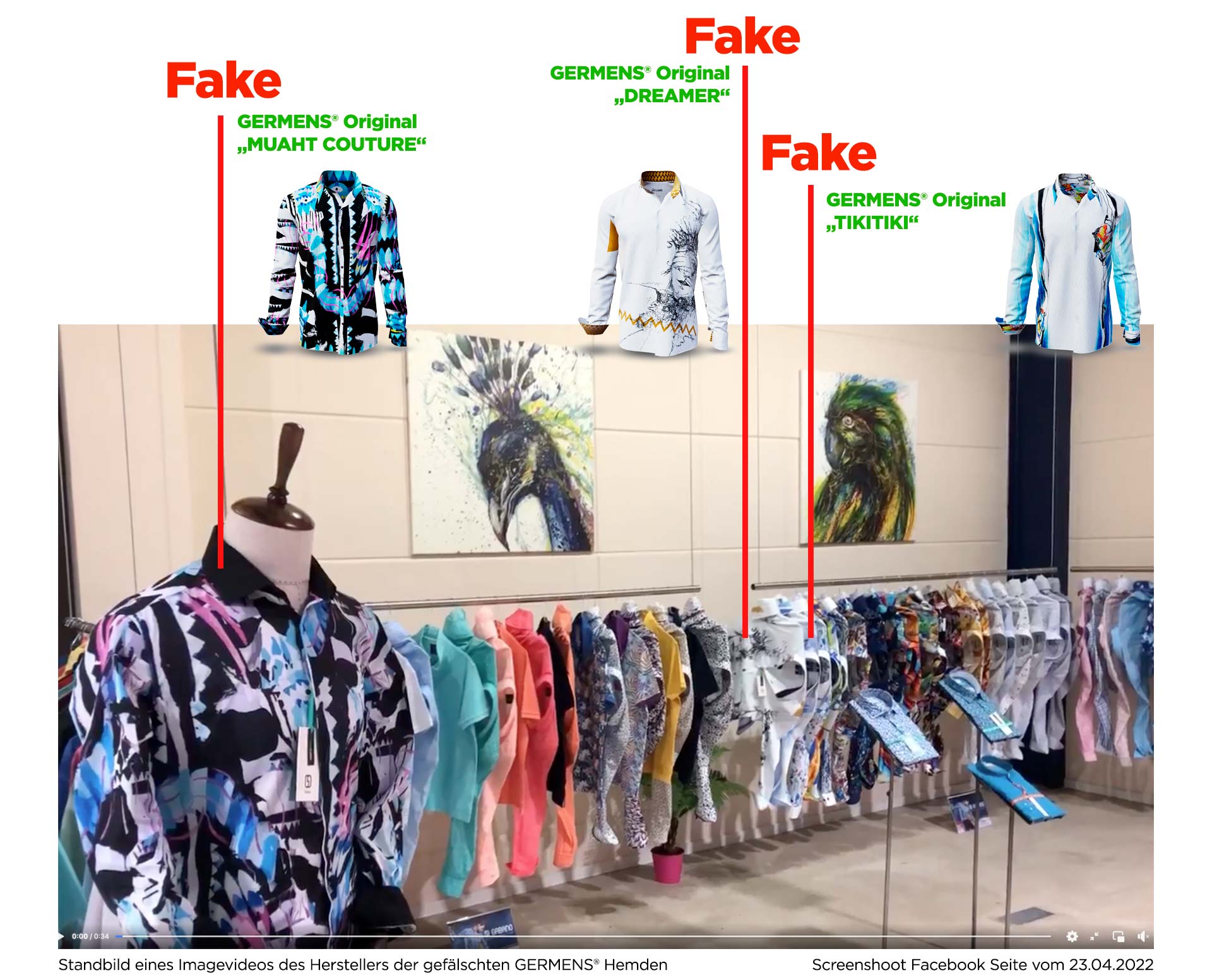 Screenshot des Imagvideo des Herstellers der GERMENS Plagiate vom 23.04.2022