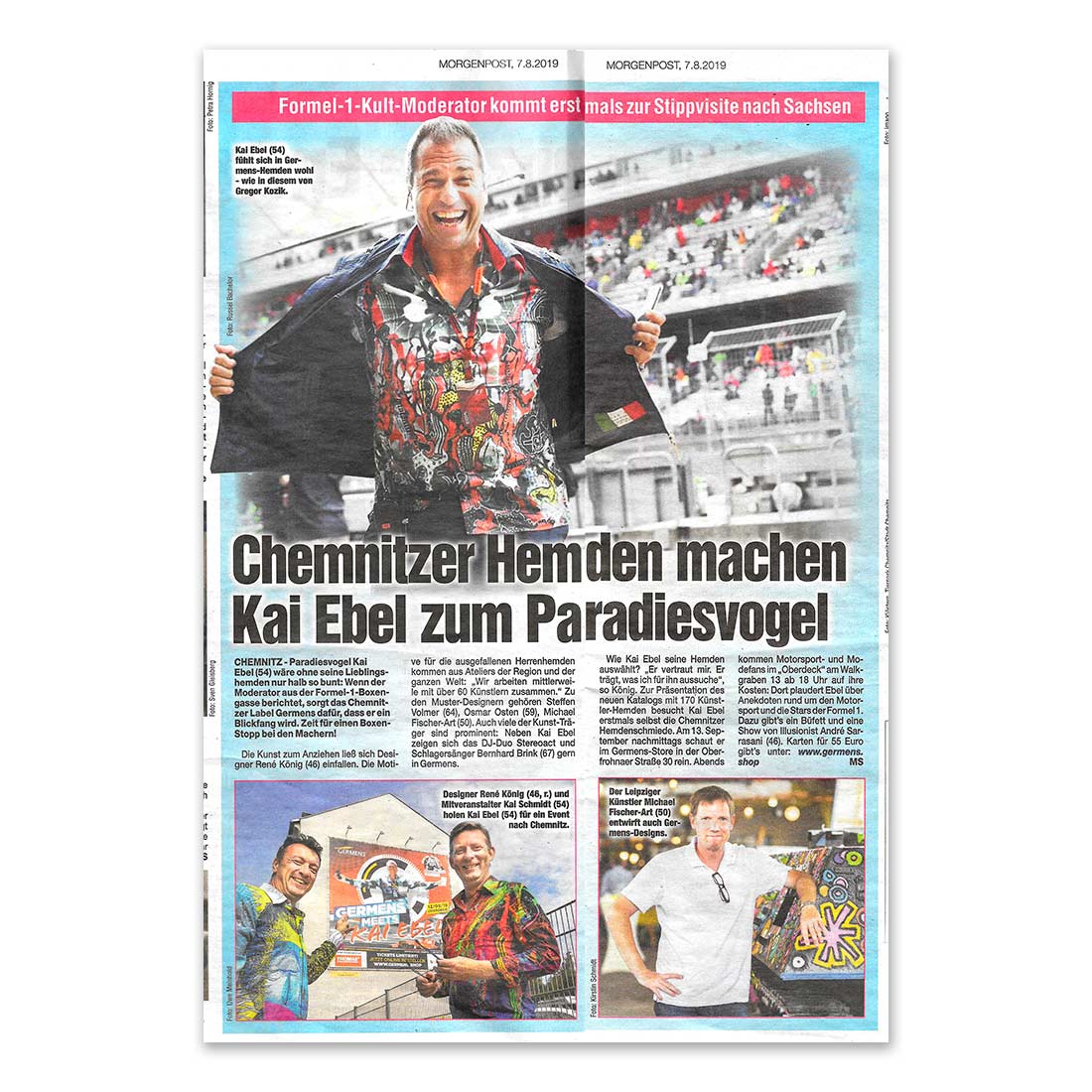 GERMENS artfashion - Morgenpost Chemnitz - 07.08.2019