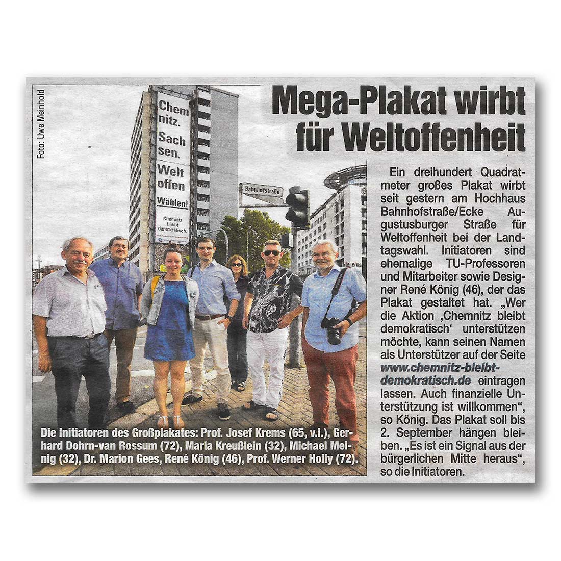 GERMENS artfashion - Morgenpost Chemnitz - 28.08.2019
