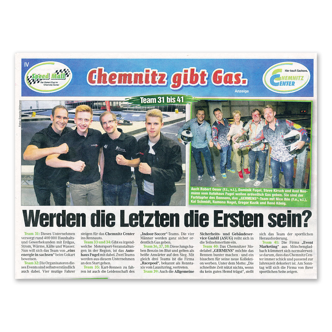 GERMENS artfashion - Morgenpost Chemnitz - 03.09.2014