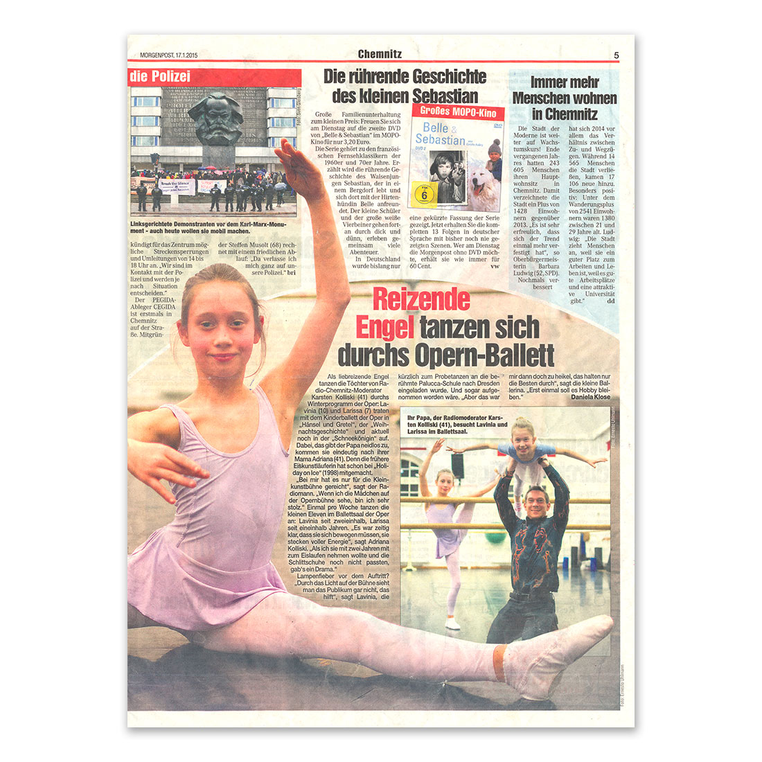 GERMENS artfashion - Morgenpost Chemnitz - 17.01.2015