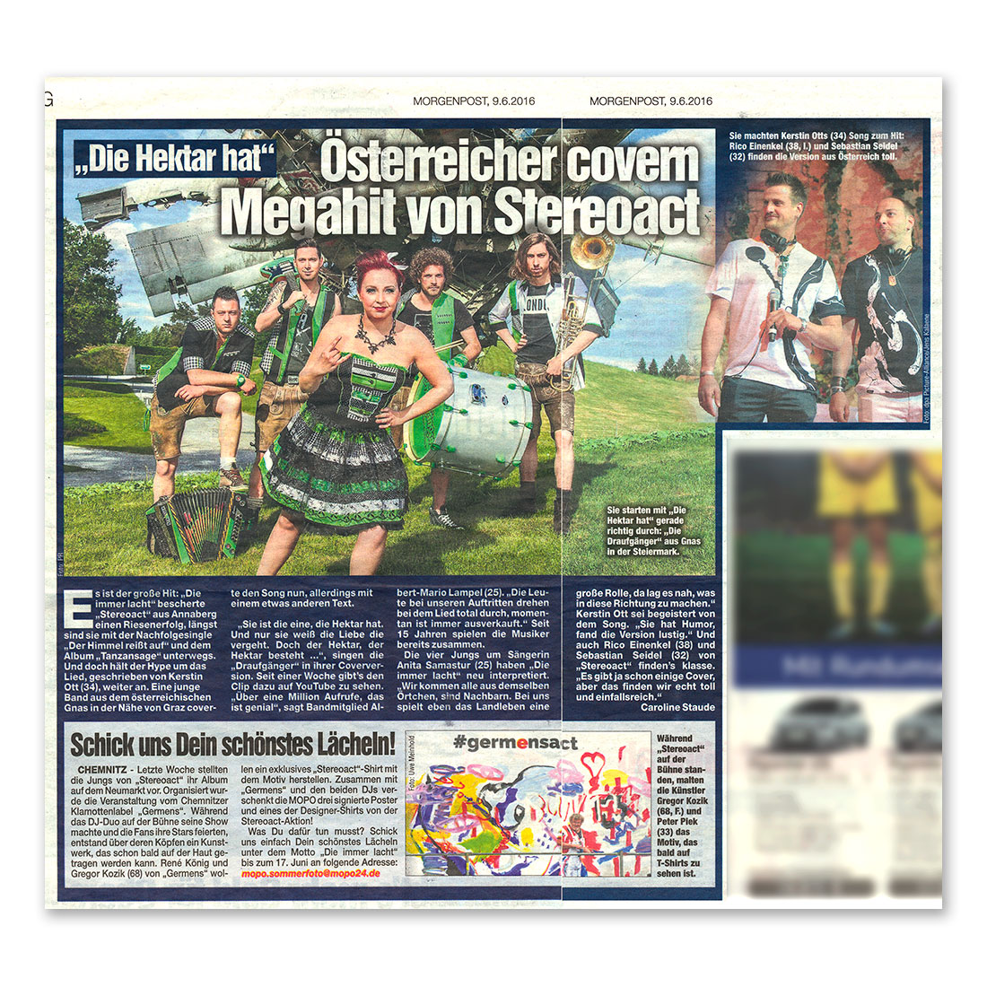 GERMENS artfashion - Morgenpost Chemnitz - 09.06.2016