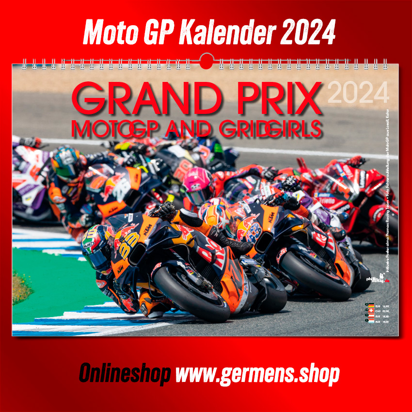 MotoGP-Kalender 2024 - Titelbild - Der ultimative Wandkalender für alle Rennsportfans