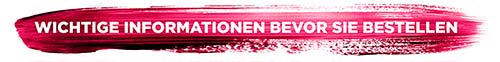 GERMENS Wichtige Bestellhinweise