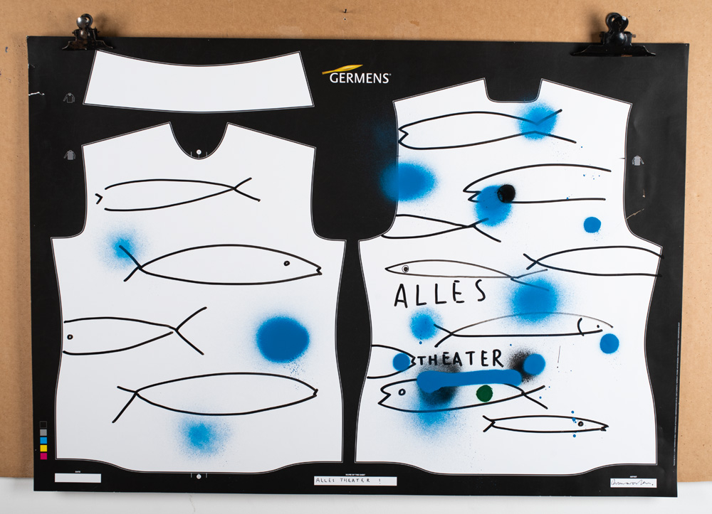 Original pintado de «ALLES THEATER», del artista Osmar Osten