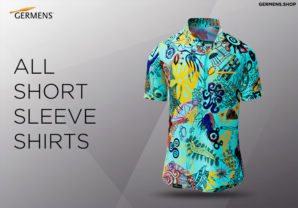 CAMISA DE MANGA CORTA CON BOTONES PARA HOMBRE de GERMENS