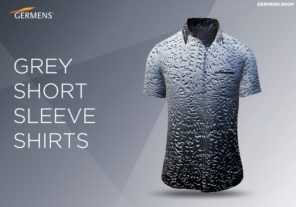 CAMISA GRIS ABOTONADA PARA HOMBRE de GERMENS