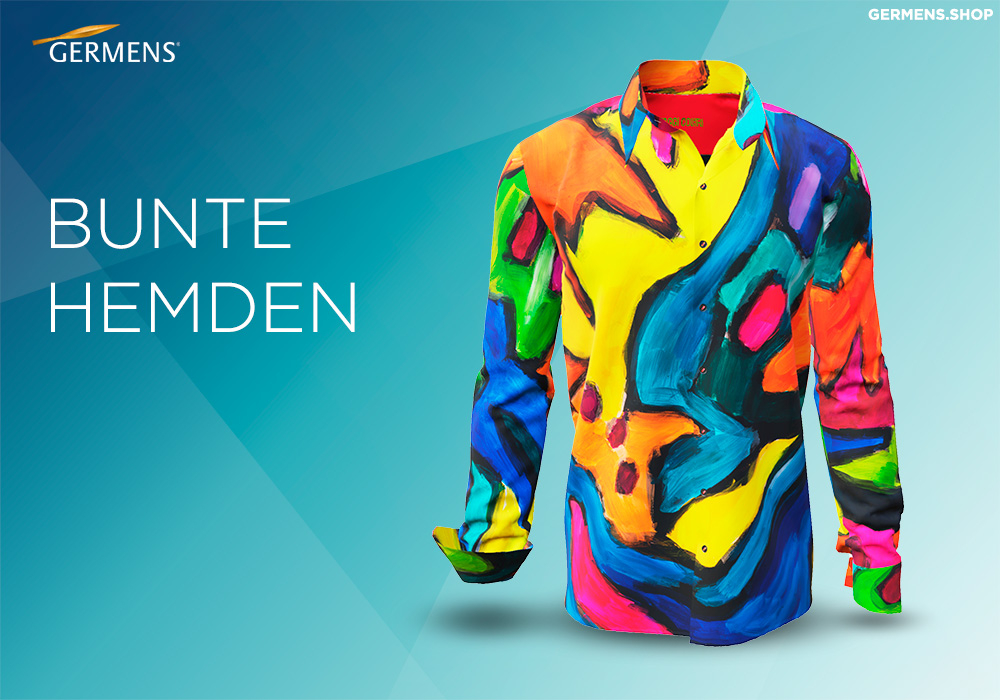 Camisas de colores para hombre de manga larga de GERMENS