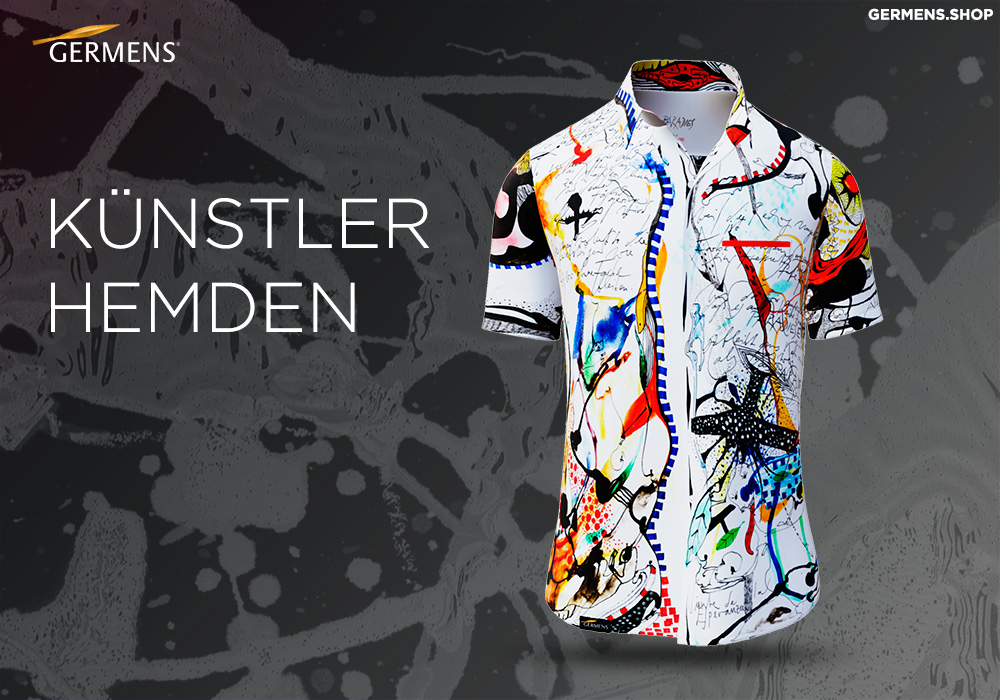 Künstlerhemden Kurzarm von GERMENS artfashion