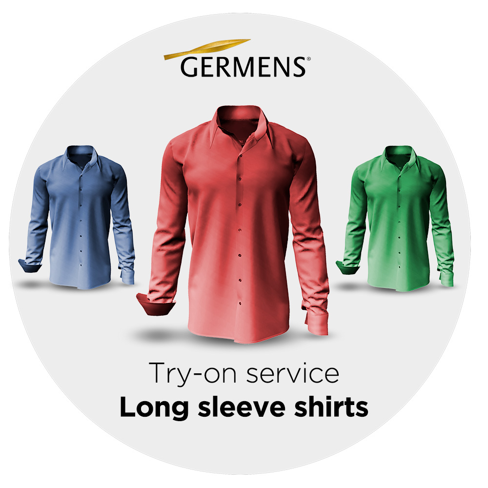 Servicio de ajuste de camisas de manga larga de GERMENS