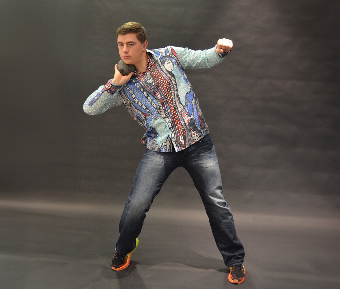 David Storl lleva la camiseta JIMIMBI BLUES de GERMENS