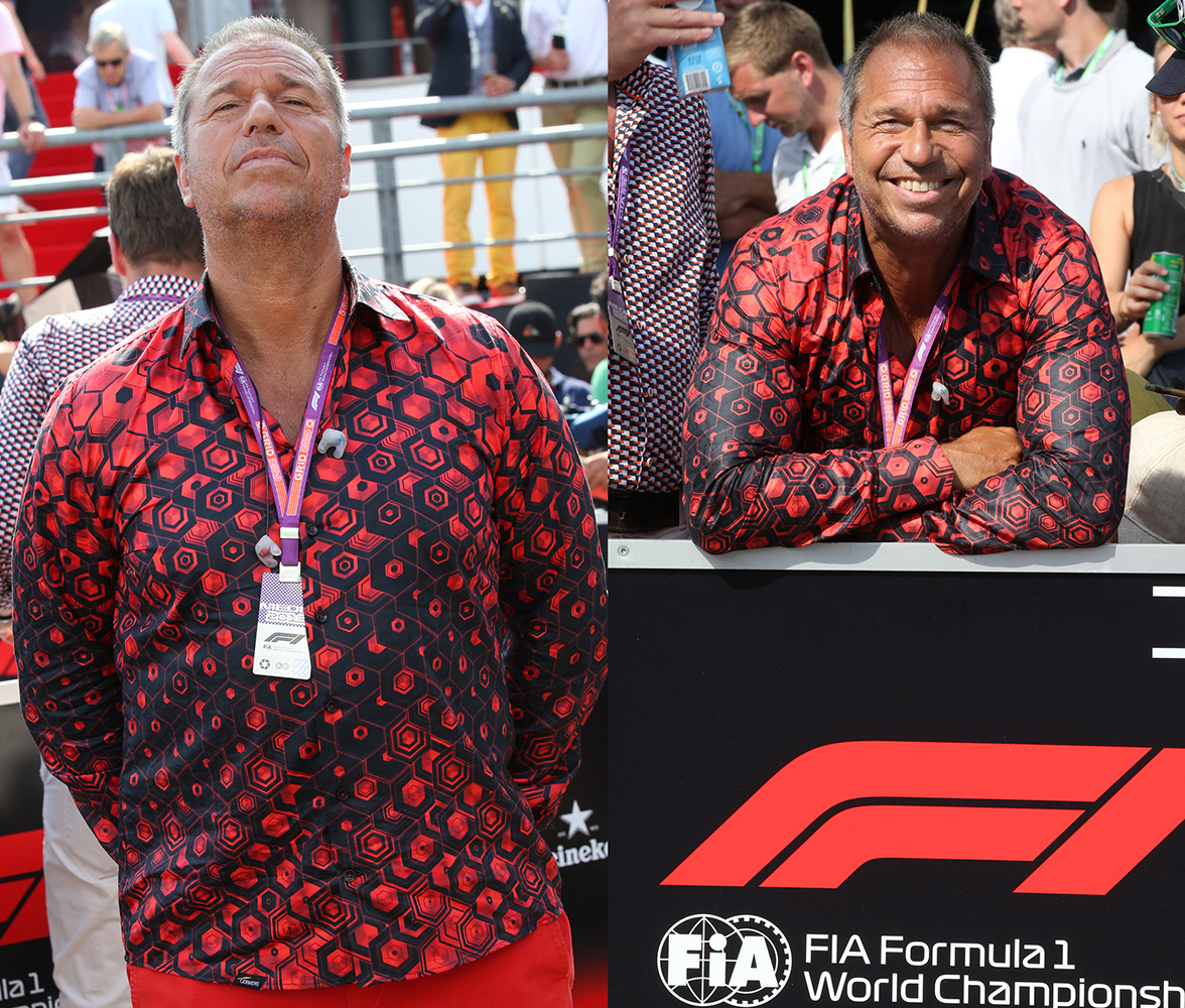Kai Ebel lleva la camisa HEXAGON ZINNOBER de GERMENS