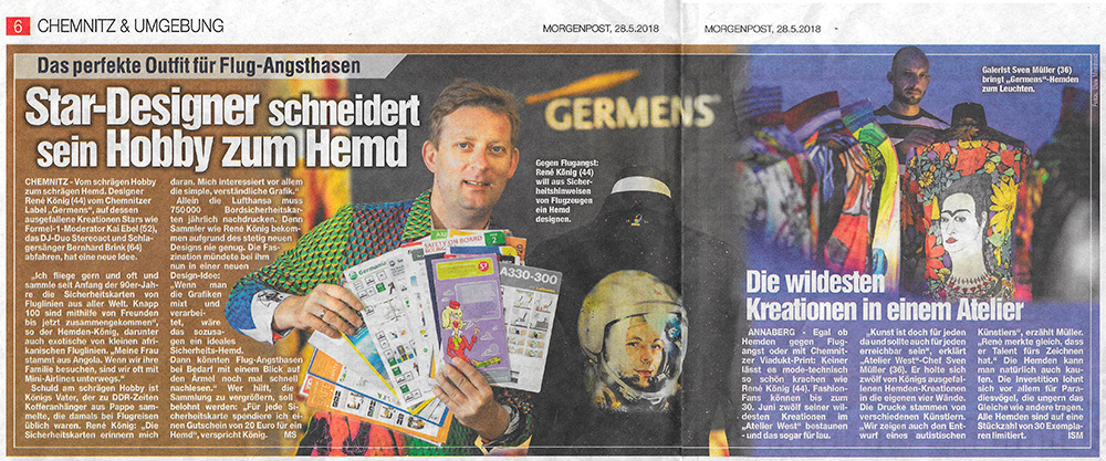 Morgenpost Chemnitz berichtet über GERMENS - 28.05.2018
