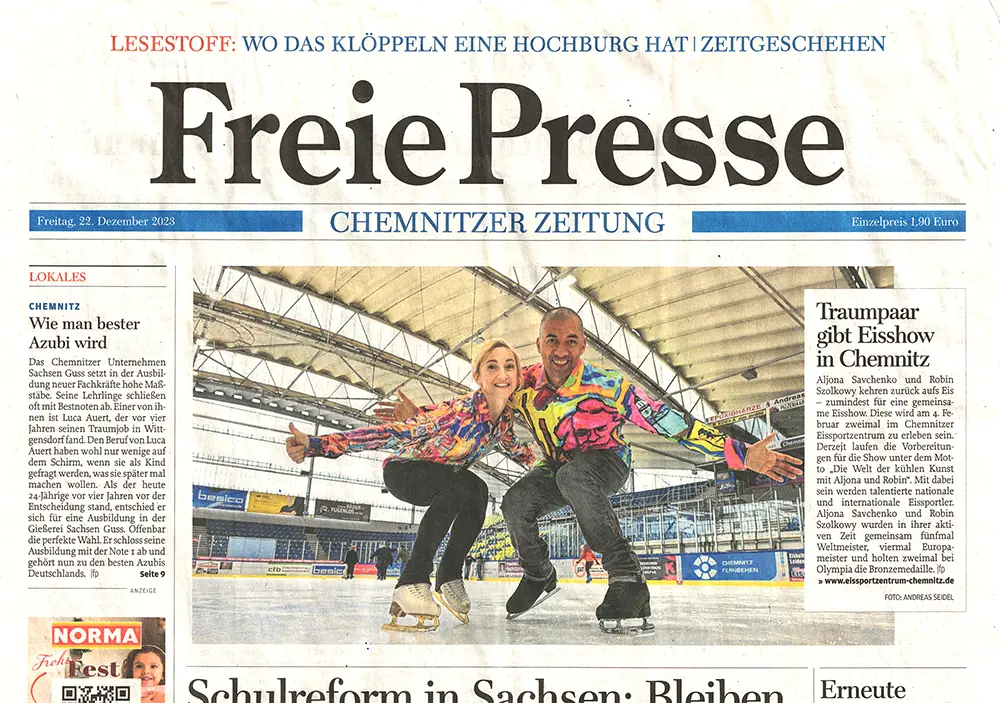 Morgenpost Chemnitz berichtet über GERMENS - 7.8.2019