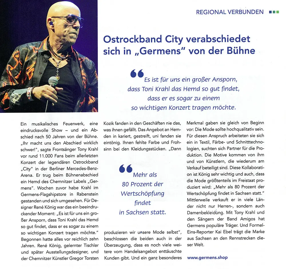 Morgenpost Chemnitz berichtet über Kai Ebels Besuch in Chemnitz - 14.09.2019 