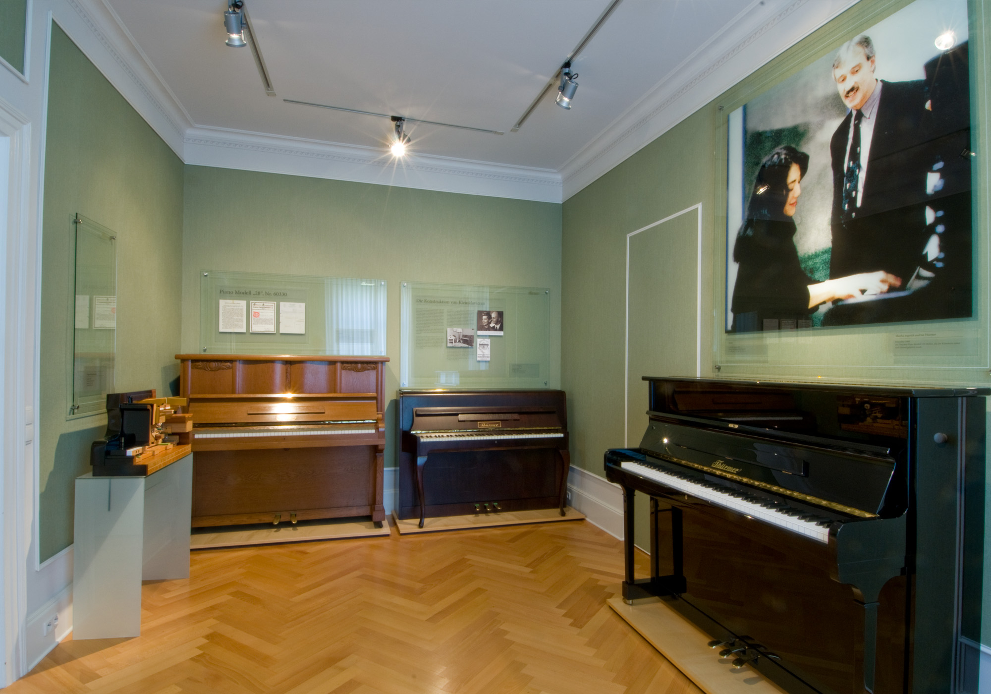 Exposición sobre la historia de la empresa Ferd. Thürmer en el Museo del Pianoforte Thürmer de Meissen