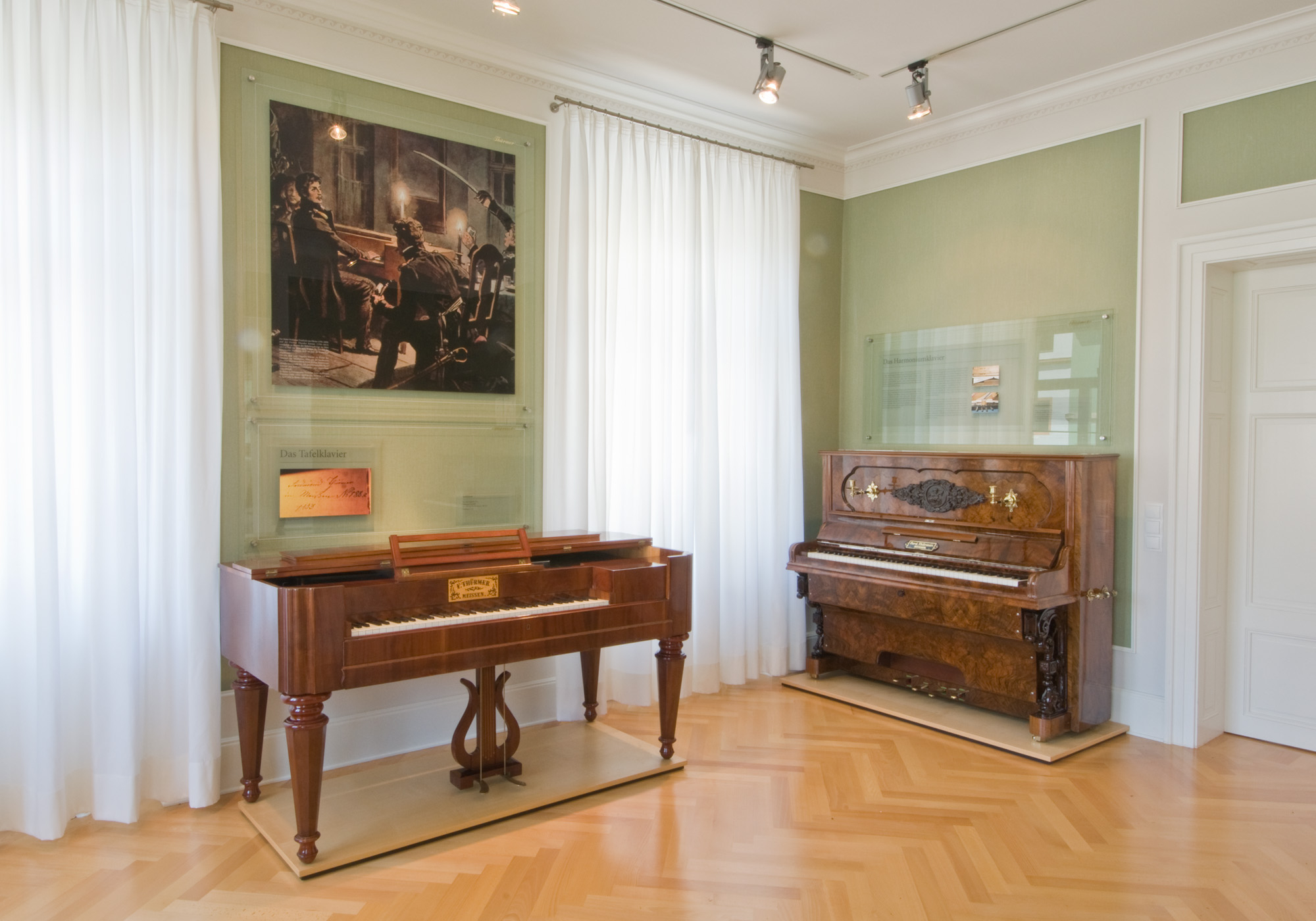 Exposición sobre la historia de la empresa Ferd. Thürmer en el Museo del Pianoforte Thürmer de Meissen