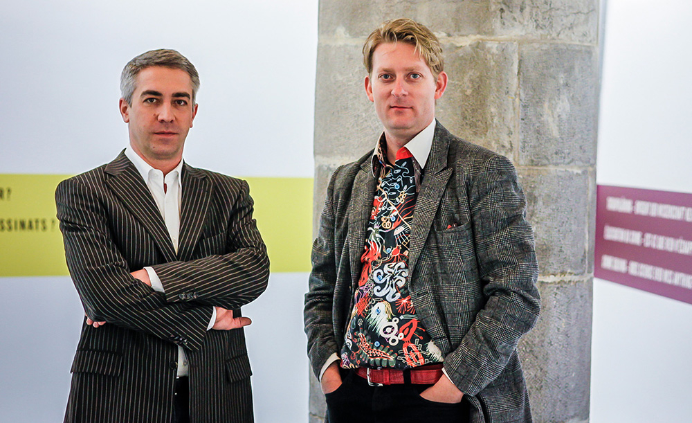 Thomas Ebersbach y René König, comisarios de la exposición, 2012