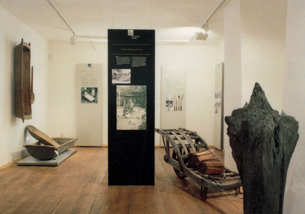 Vista interior de la exposición en el Museo Agrícola de la Landa de Düben, en el castillo de Düben