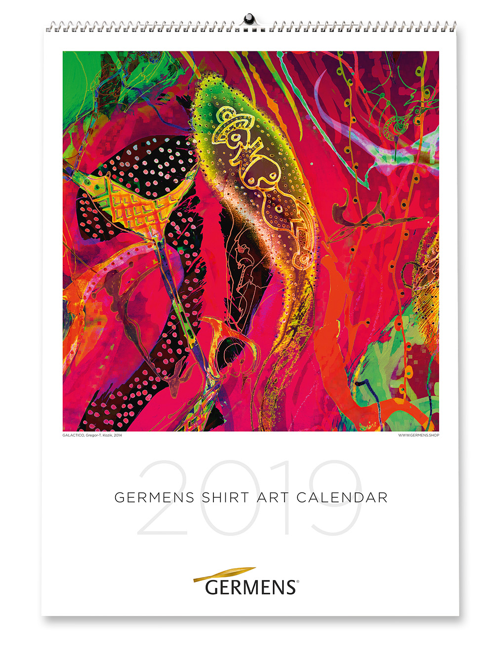 Calendario artístico de GERMENS - Edición 2019 - Camiseta de manga larga GALACTICO