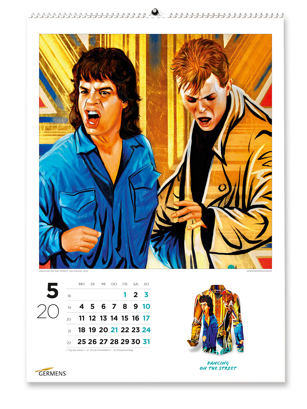 Calendario artístico de GERMENS - Mayo de 2020 - Camiseta de manga larga DANCING ON THE STREET