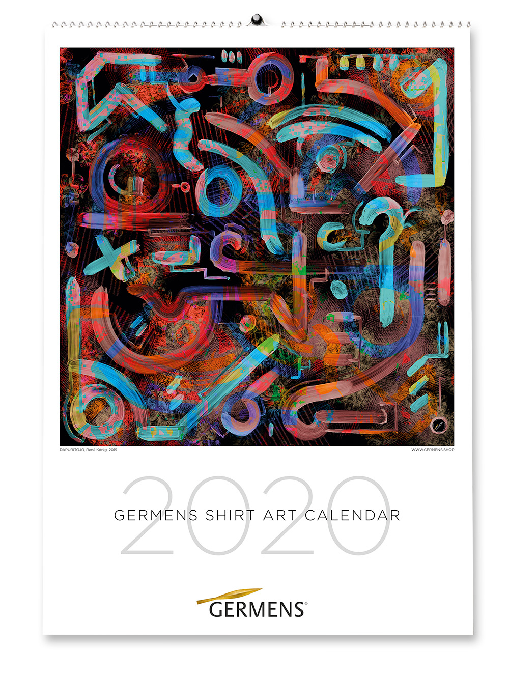 Calendario artístico de GERMENS - Edición 2020 - Camiseta de manga larga DAPURITOJO