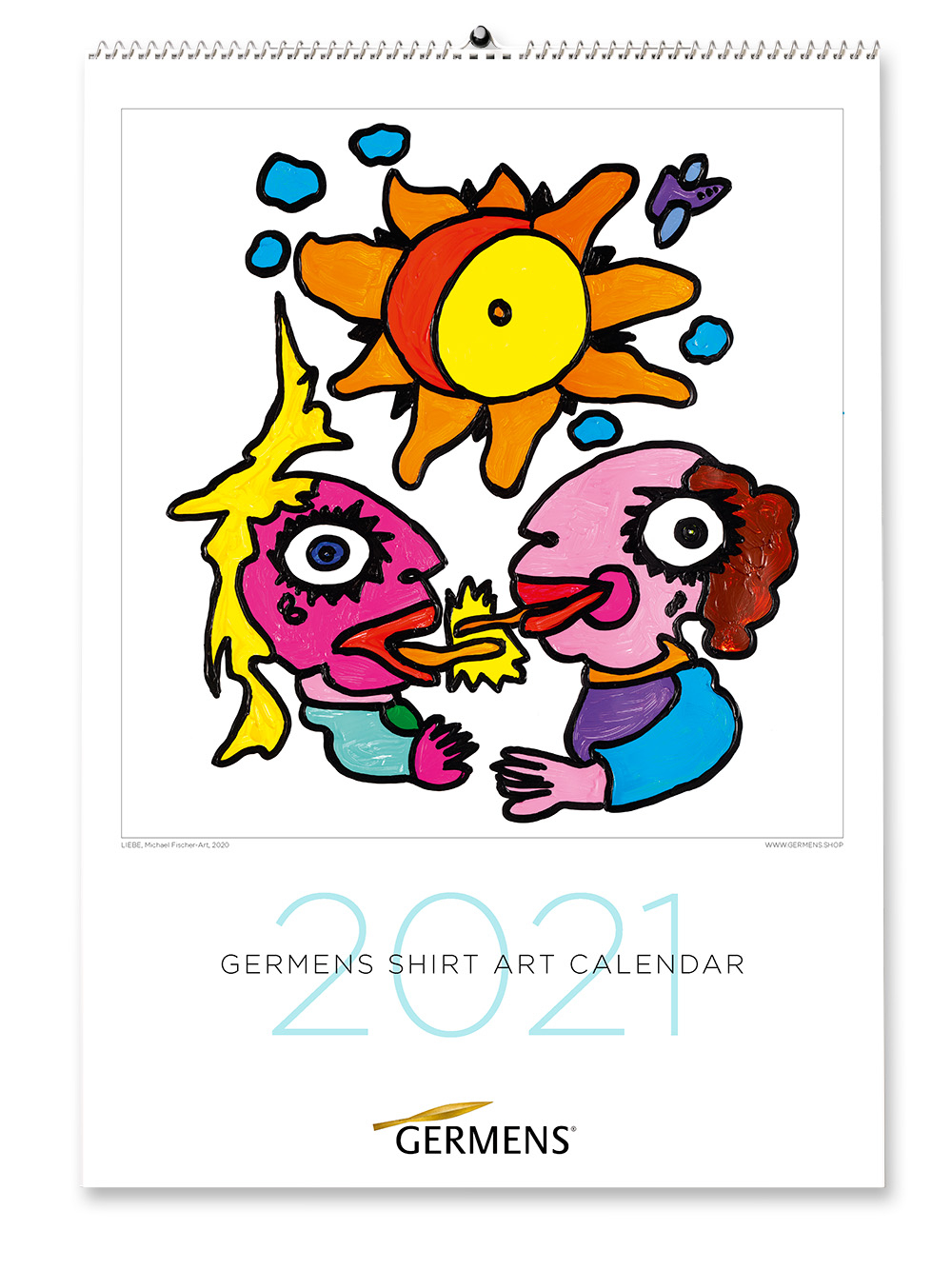 Calendario artístico de GERMENS - Edición 2021 - Camiseta de manga larga LIEBE
