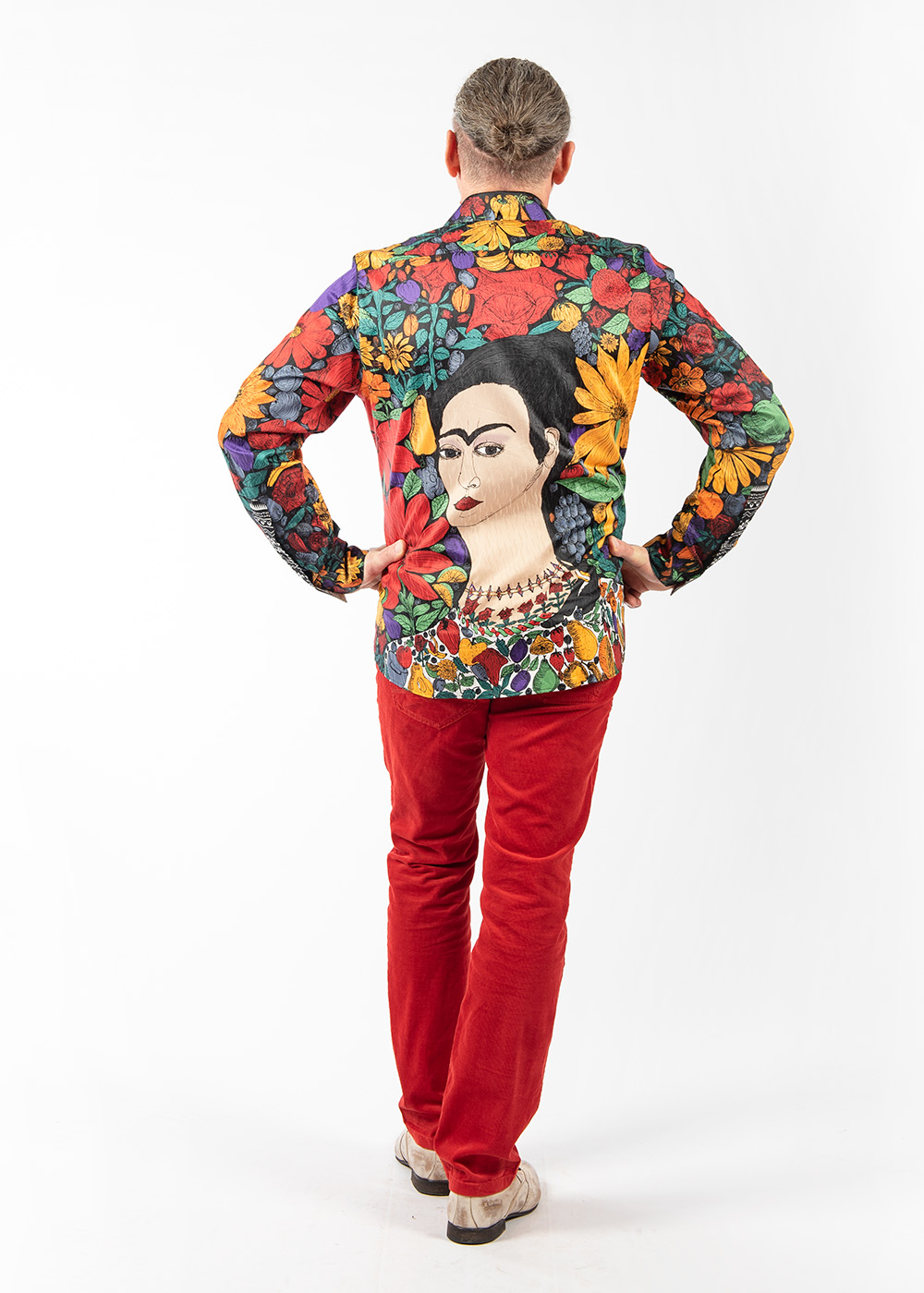 Camisa de manga larga para hombre «FLORES DE MÉXICO» de GERMENS artfashion