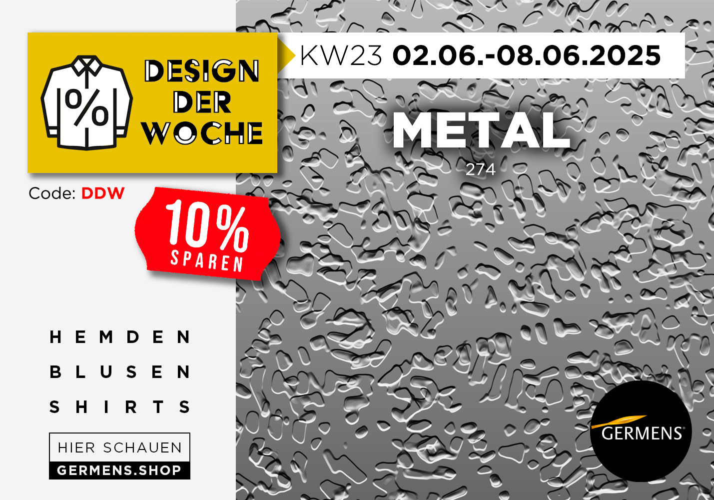 Diseño de la semana: cada semana, compra diferentes productos de un mismo diseño con un 10 % de descuento utilizando el código DDW