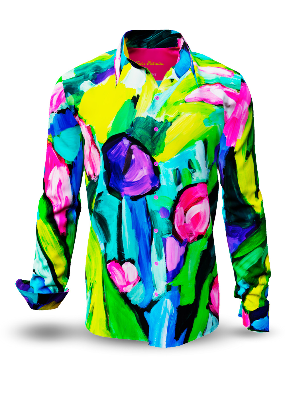 Camisas GERMENS para hombre FIORE ASTRATTA, del artista Arte di Silvio