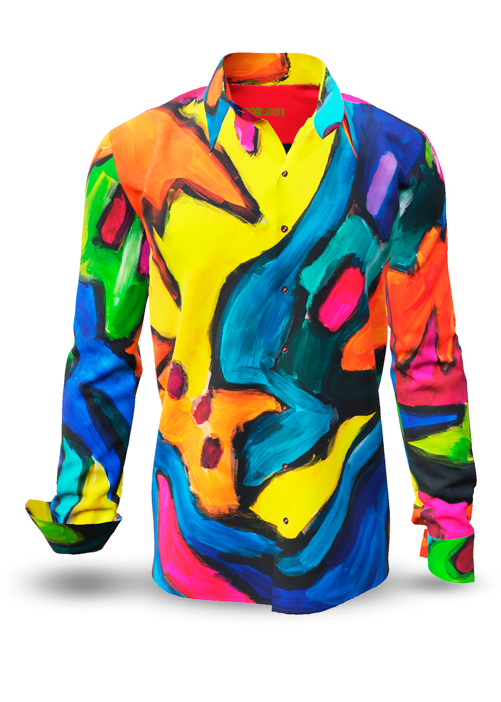  Camisa para hombre VIAGGI COLORI de GERMENS, diseñada por el artista Arte di Silvio