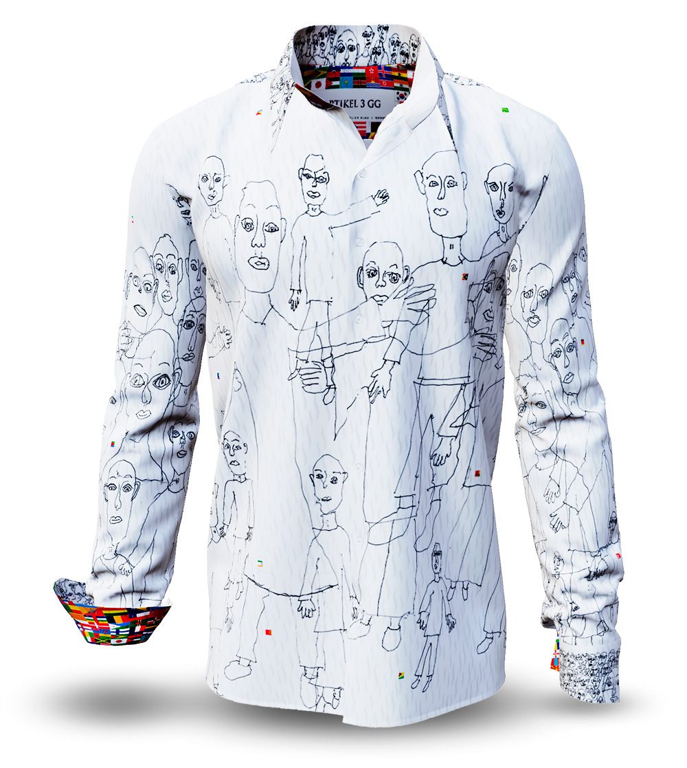 Camisa de hombre ARTÍCULO 3GG de GERMENS artfashion, diseñada por Dany Scholz del Atelier Blau