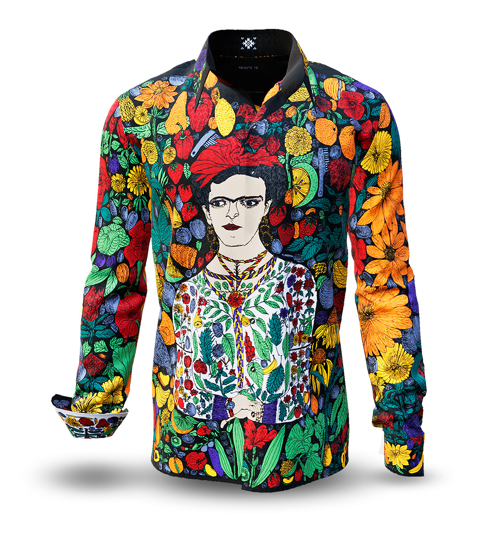 Camisa de hombre «FLORES DE MÉXICO» de GERMENS artfashion, diseñada por Daniel Schoa del Atelier Blau