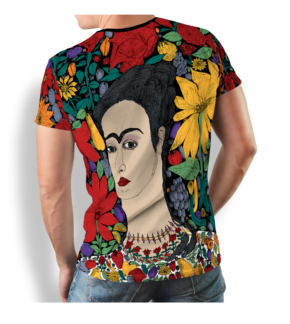 Camiseta para hombre «FLORES DE MÉXICO» de GERMENS artfashion, diseñada por Daniel Schoa, del Atelier Blau