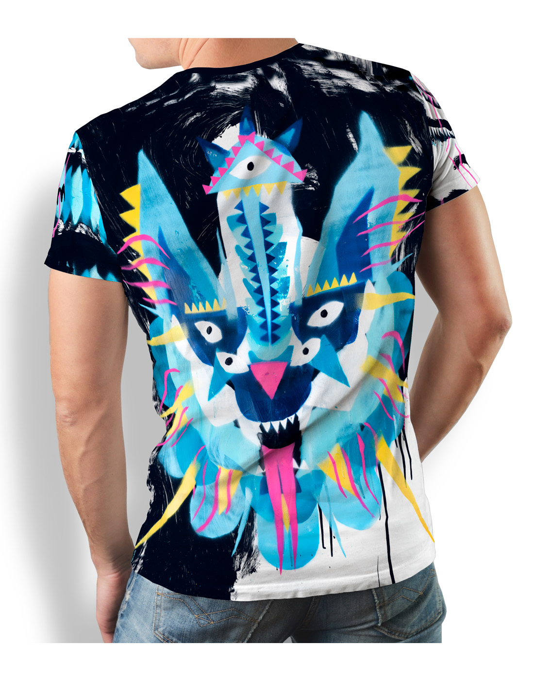 Camiseta para hombre MUAHT COUTURE de GERMENS artfashion, diseñada por la artista Anett Bauer MUAH, de Dresde