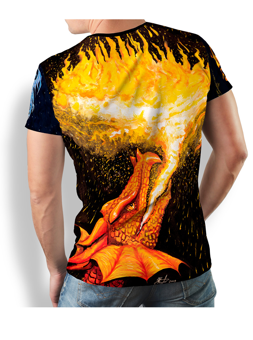 Camiseta para hombre «FROST AND GLOW» de GERMENS artfashion, diseñada por el caricaturista Steffen Kraushaar