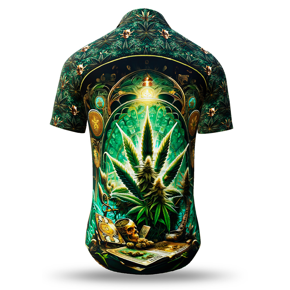 Sommerhemd Herren MARY JANE von GERMENS im Cannabis Style