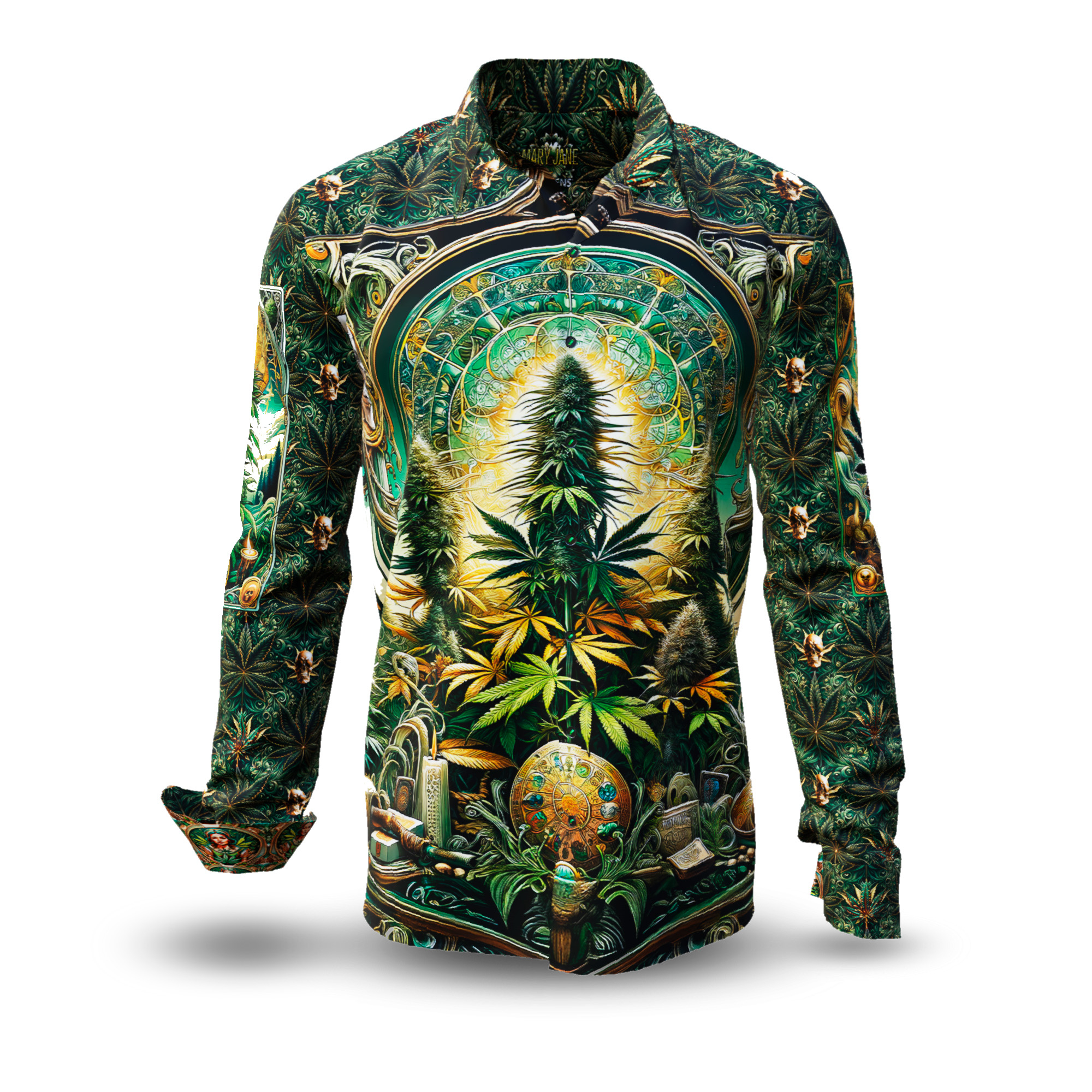 Camisa de hombre MARY JANE GERMENS, colección Cannabis