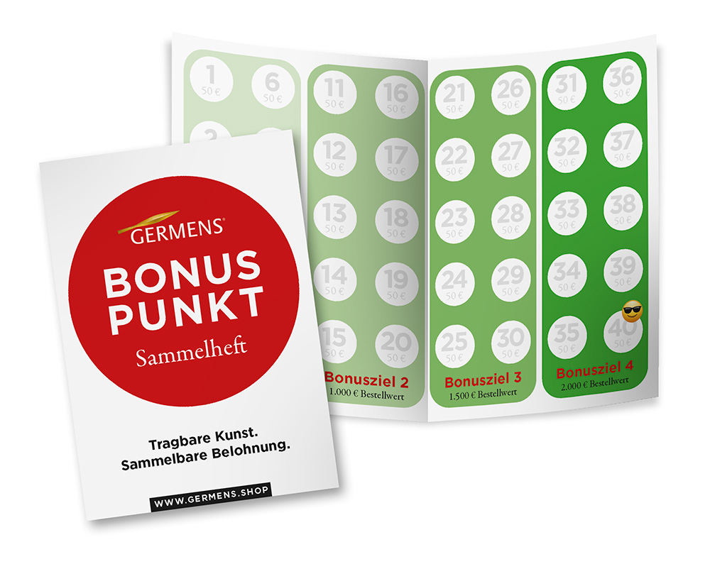 GERMENS Bonus Points Collection Booklet
