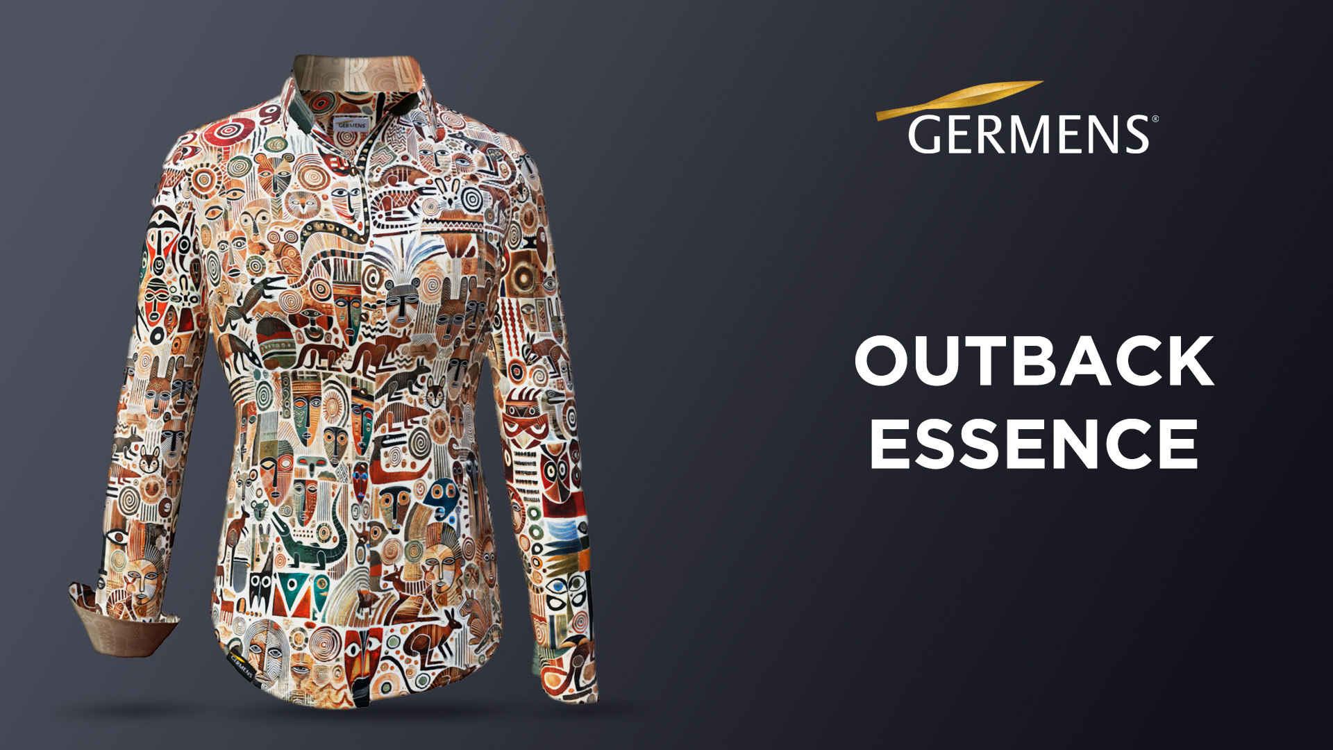 beige Bluse Damen OUTBACK ESSENCE von GERMENS artfashion