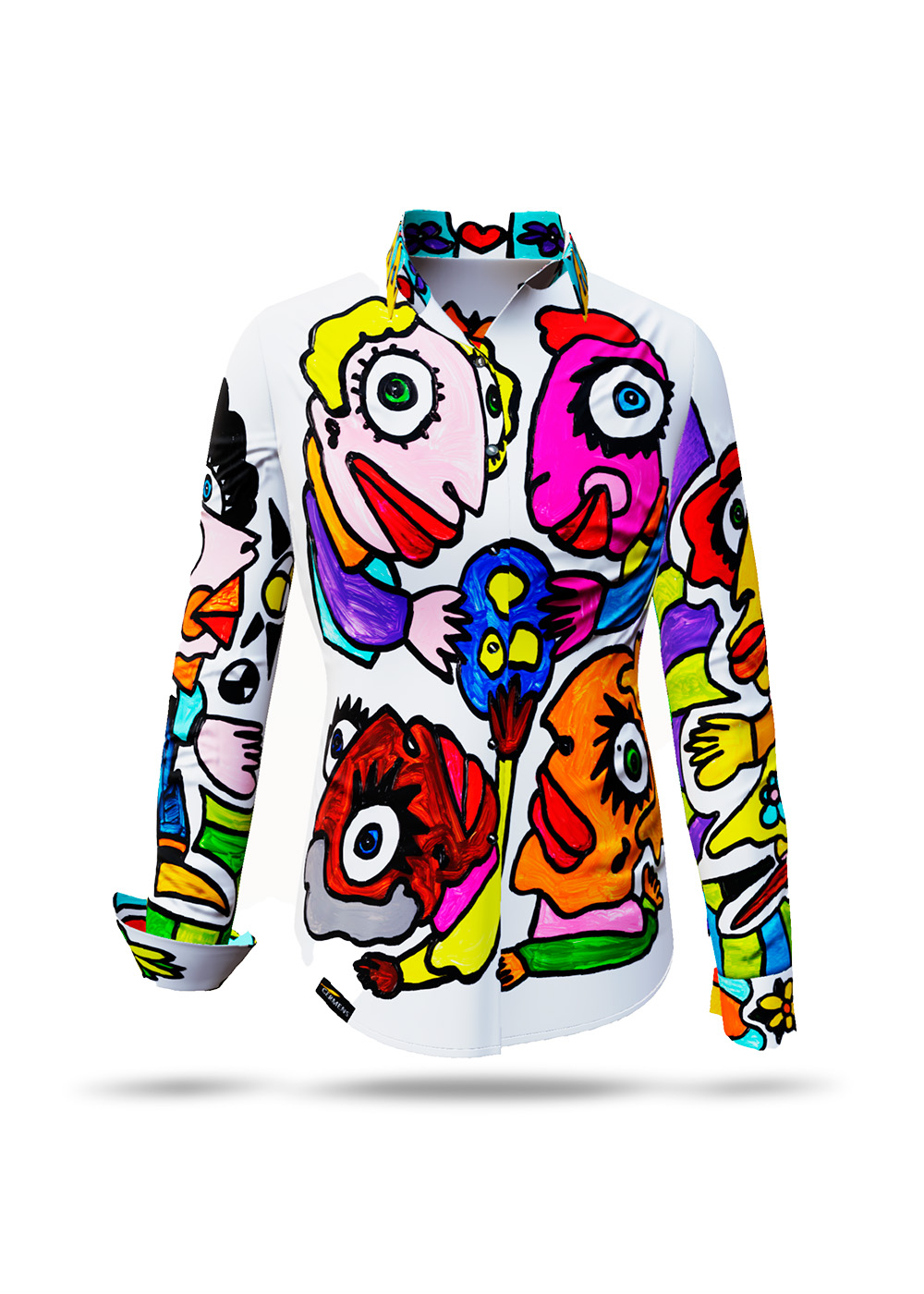 bunte Damenbluse LIEBE von GERMENS artfashion